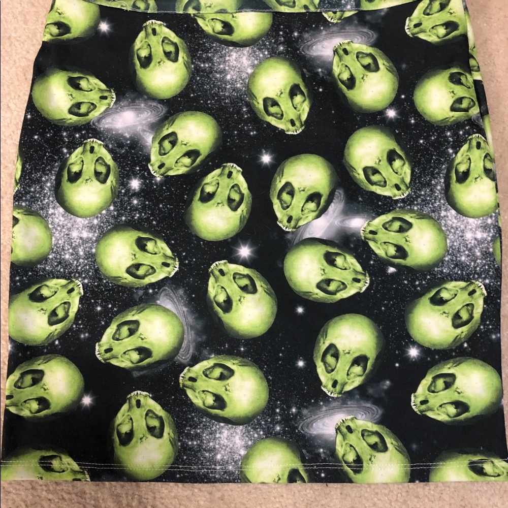 Iron Fist Alien Skull Mini-skirt